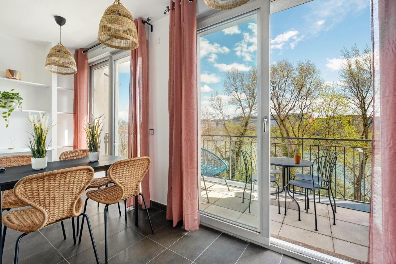 Lyon Cite- Appartement Vue Rhone Terrasse-Caluire Luaran gambar